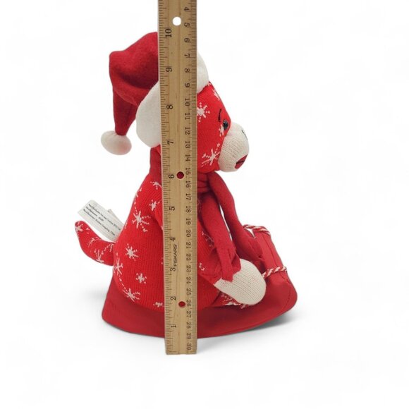 Sock Monkey‎ Christmas Musical Animated Santa Stuffed Animal Plush Sled   2014 - Picture 5 of 5